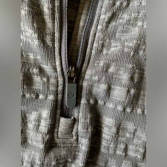 Lululemon womens Rest Less 1/4 Zip top Slate 4 long sleeve running shirt - Picture 7 of 11